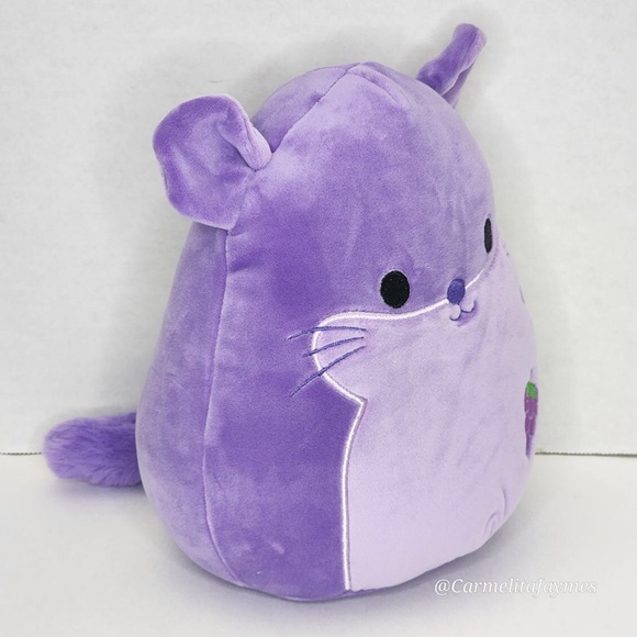 🖤 ZERGMAN 🐭 Purple Grape Scented Chinchilla SELECT SERIES Squishmallow NWT 🖤 - Picture 6 of 9